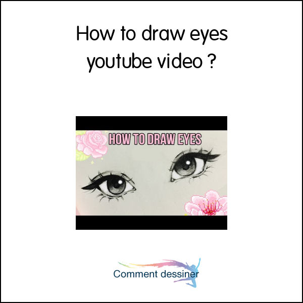 How to draw eyes youtube video